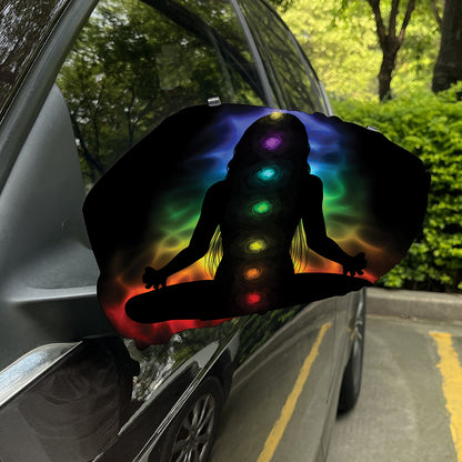 Seven Chakras Aura Print Car Side Mirror Covers