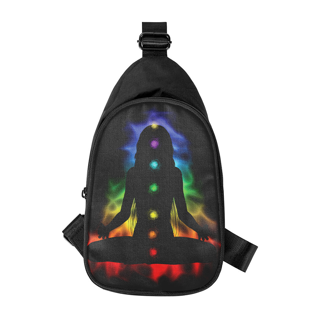 Seven Chakras Aura Print Chest Bag