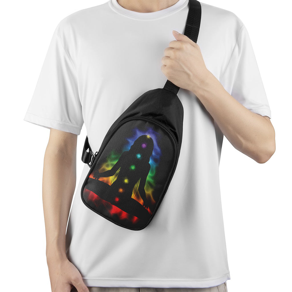 Seven Chakras Aura Print Chest Bag