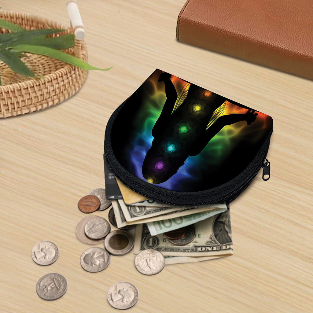 Seven Chakras Aura Print Coin Purse
