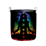 Seven Chakras Aura Print Collapsible Laundry Basket