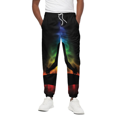 Seven Chakras Aura Print Cotton Pants