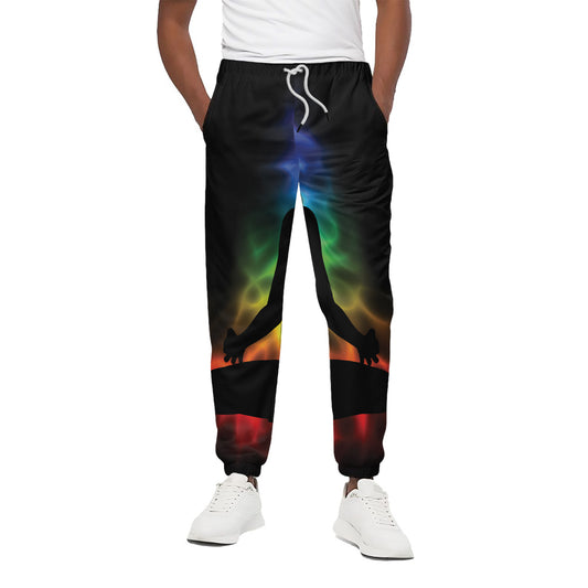 Seven Chakras Aura Print Cotton Pants