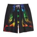 Seven Chakras Aura Print Cotton Shorts
