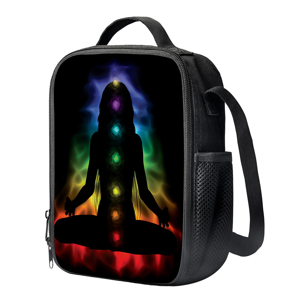 Seven Chakras Aura Print Crossbody Lunch Bag