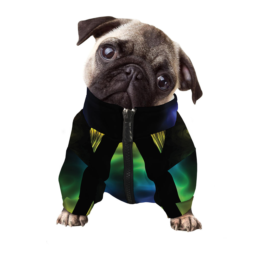 Seven Chakras Aura Print Dog Zip Up Jacket