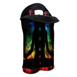 Seven Chakras Aura Print Double Neoprene Wine Tote