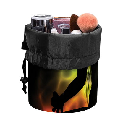 Seven Chakras Aura Print Drawstring Makeup Bag