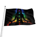 Seven Chakras Aura Print Flag