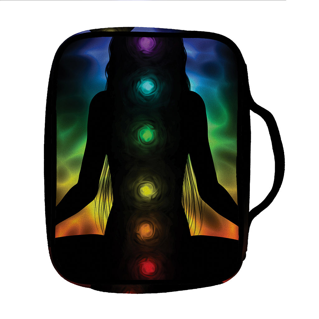 Seven Chakras Aura Print Front Pocket Bible Bag