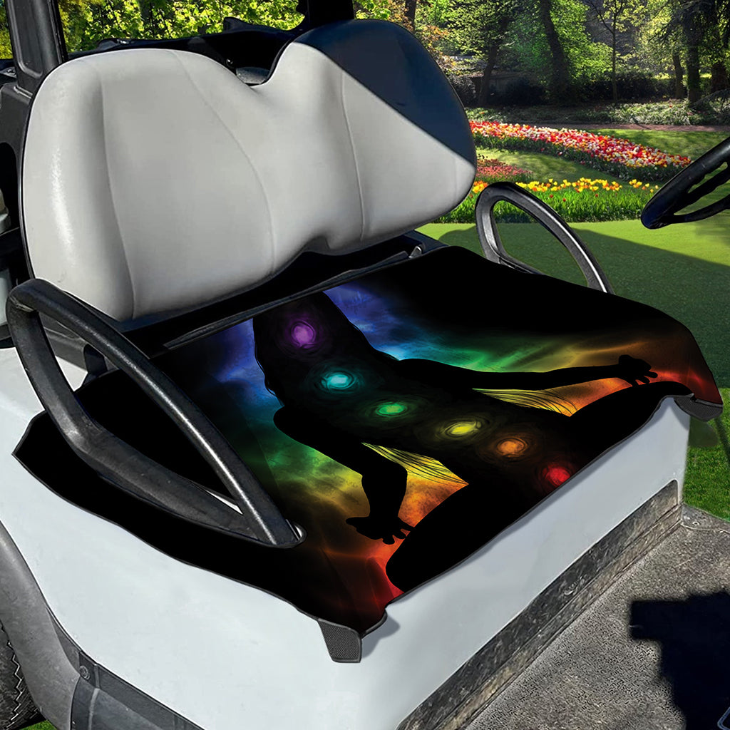 Seven Chakras Aura Print Golf Cart Seat Cover