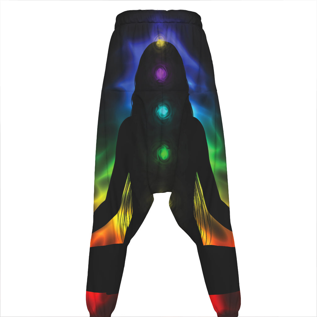 Seven Chakras Aura Print Hammer Pants