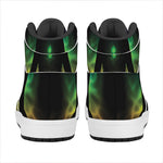 Seven Chakras Aura Print High Top Leather Sneakers