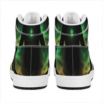 Seven Chakras Aura Print High Top Leather Sneakers