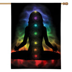 Seven Chakras Aura Print House Flag