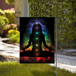 Seven Chakras Aura Print House Flag