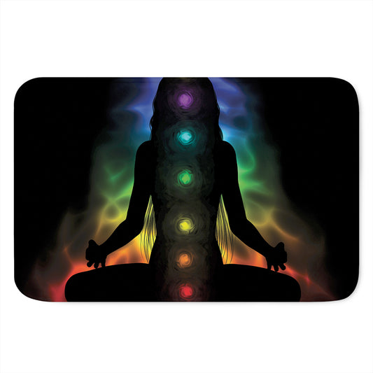 Seven Chakras Aura Print Indoor Door Mat