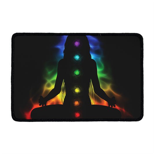 Seven Chakras Aura Print Kitchen Mat