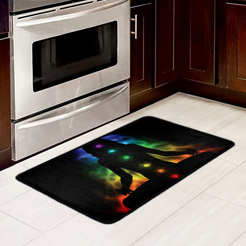 Seven Chakras Aura Print Kitchen Mat