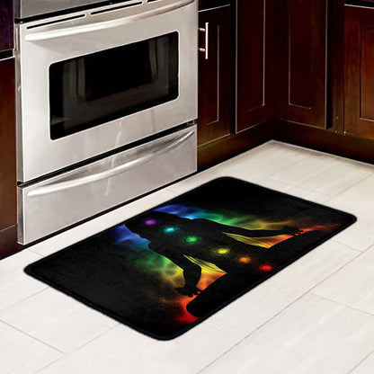 Seven Chakras Aura Print Kitchen Mat