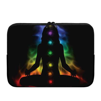 Seven Chakras Aura Print Laptop Sleeve