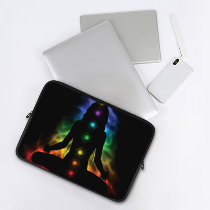 Seven Chakras Aura Print Laptop Sleeve