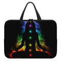 Seven Chakras Aura Print Laptop Sleeve With Handle