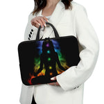 Seven Chakras Aura Print Laptop Sleeve With Handle
