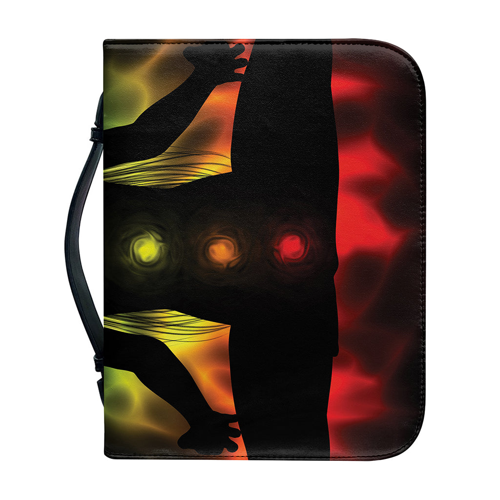 Seven Chakras Aura Print Leather Bible Cover