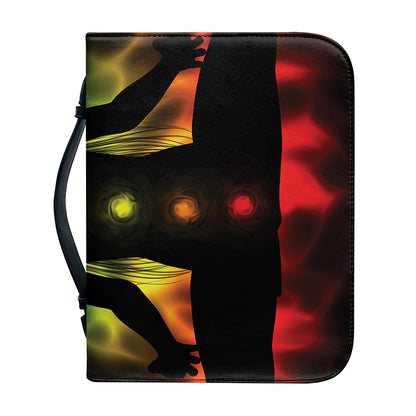 Seven Chakras Aura Print Leather Bible Cover