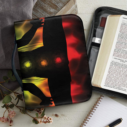 Seven Chakras Aura Print Leather Bible Cover