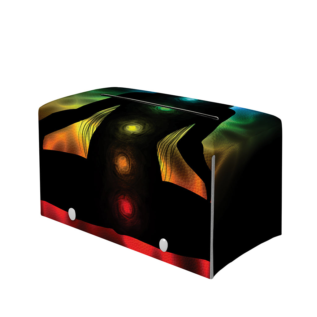 Seven Chakras Aura Print Leather Tissue Box Cover