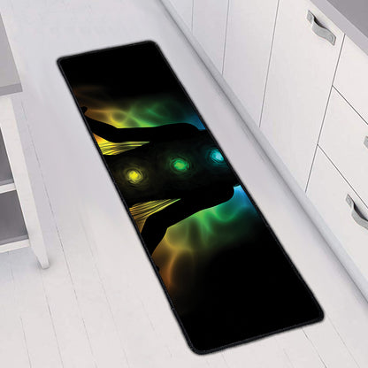 Seven Chakras Aura Print Long Kitchen Mat
