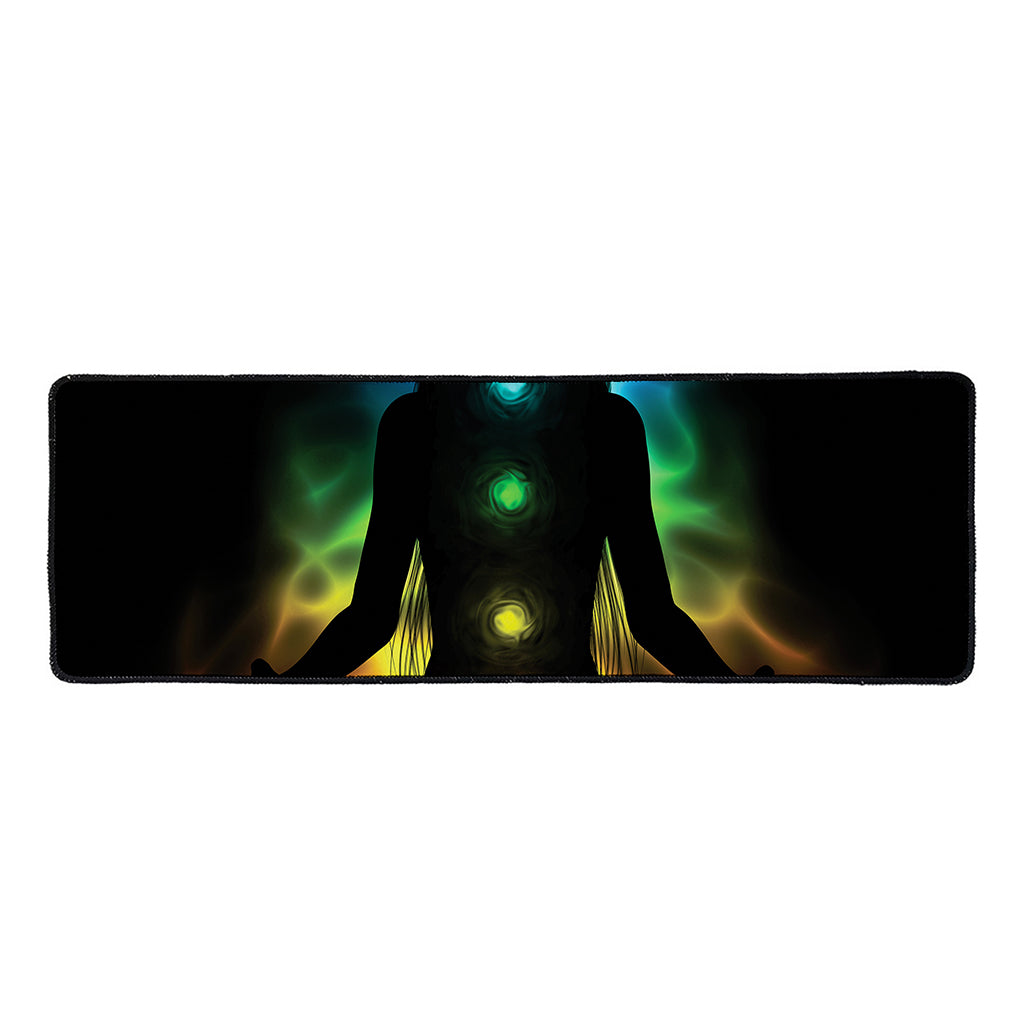 Seven Chakras Aura Print Long Kitchen Mat