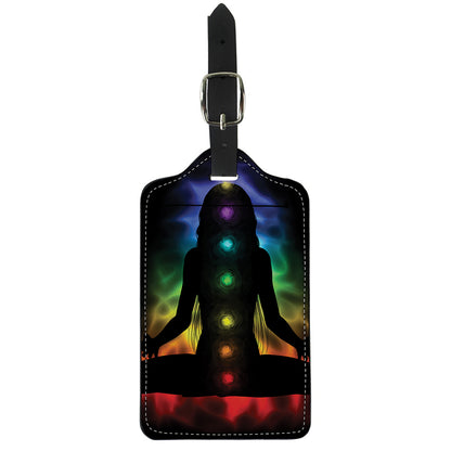 Seven Chakras Aura Print Luggage Tag