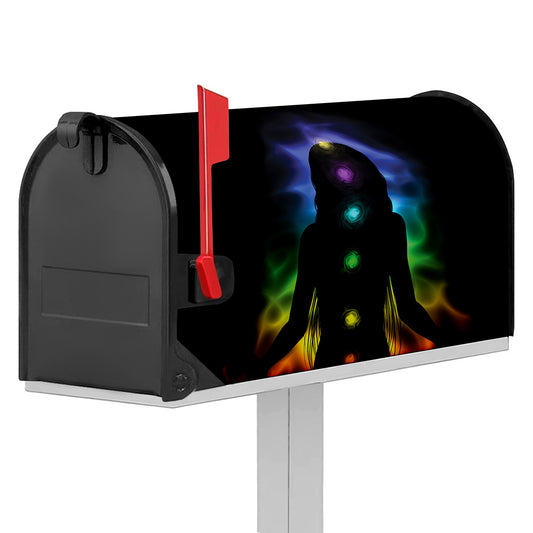 Seven Chakras Aura Print Mailbox Cover
