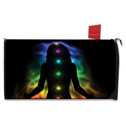 Seven Chakras Aura Print Mailbox Cover