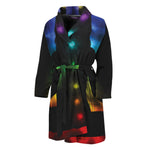 Seven Chakras Aura Print Men's Bathrobe