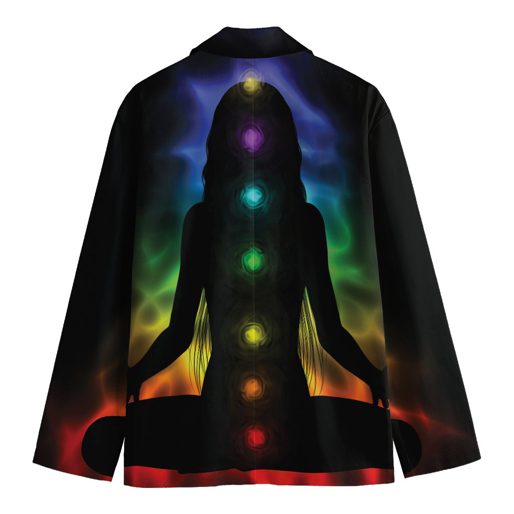 Seven Chakras Aura Print Men's Blazer