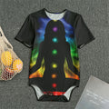 Seven Chakras Aura Print Men's Bodysuit