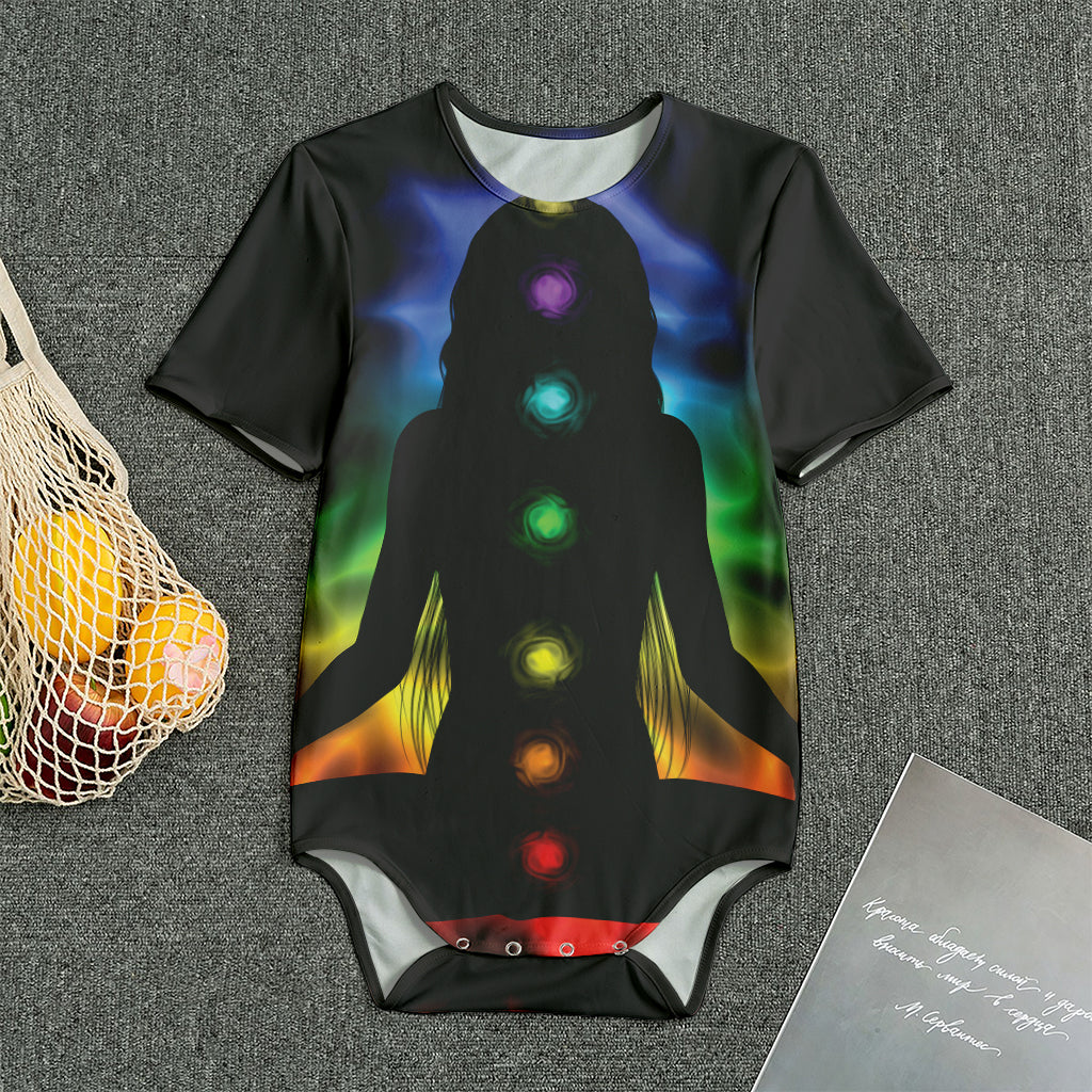 Seven Chakras Aura Print Men's Bodysuit
