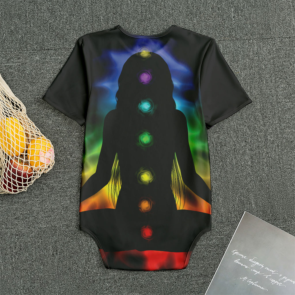 Seven Chakras Aura Print Men's Bodysuit
