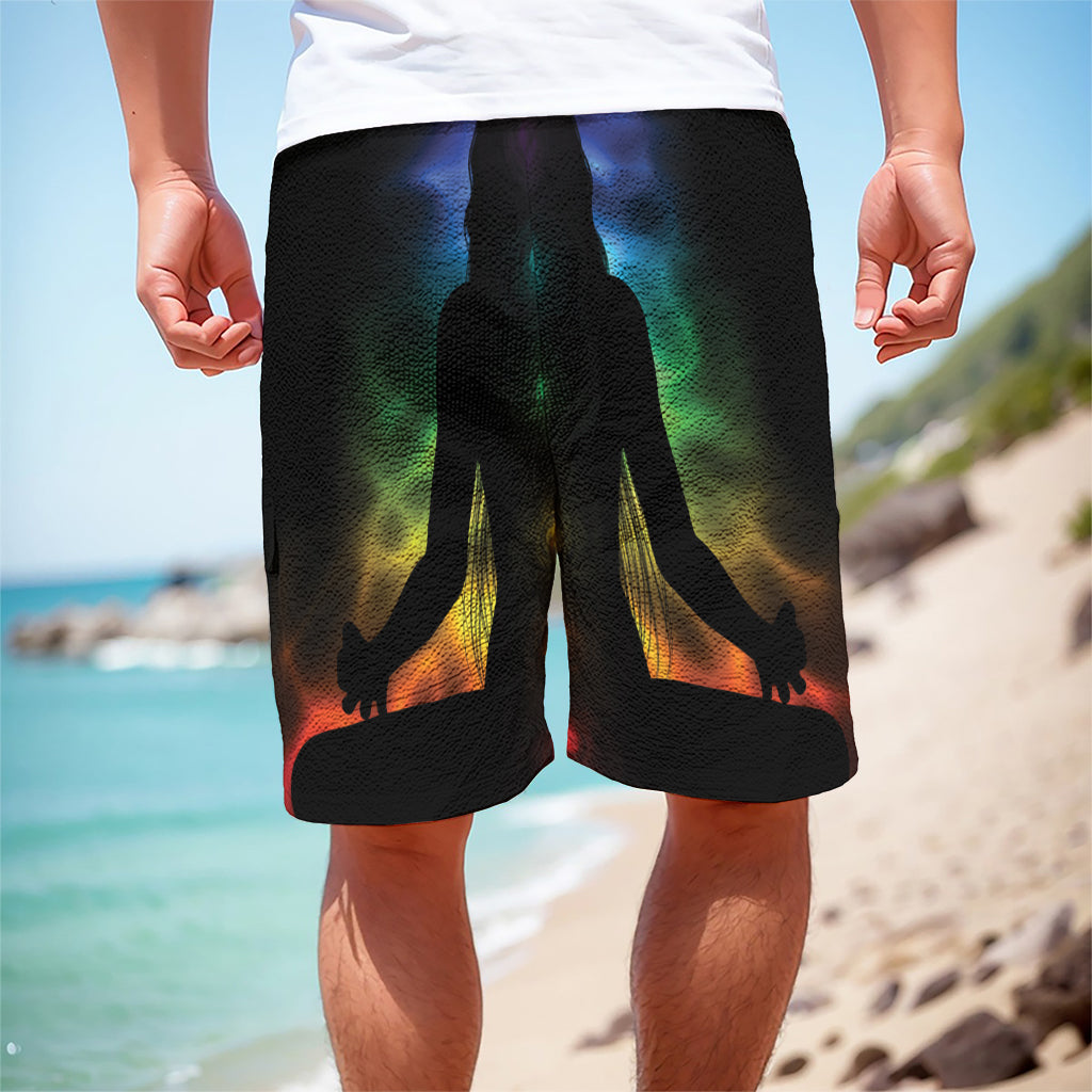 Seven Chakras Aura Print Men's Cargo Shorts