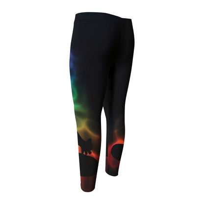 Seven Chakras Aura Print Men's Compression Pants