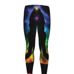 Seven Chakras Aura Print Men's leggings