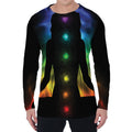 Seven Chakras Aura Print Men's Long Sleeve T-Shirt
