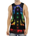 Seven Chakras Aura Print Men's Muscle Tank Top