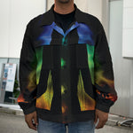 Seven Chakras Aura Print Men's Shirt Jacket