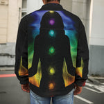 Seven Chakras Aura Print Men's Shirt Jacket