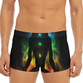 Seven Chakras Aura Print Men's Short Boxer Briefs